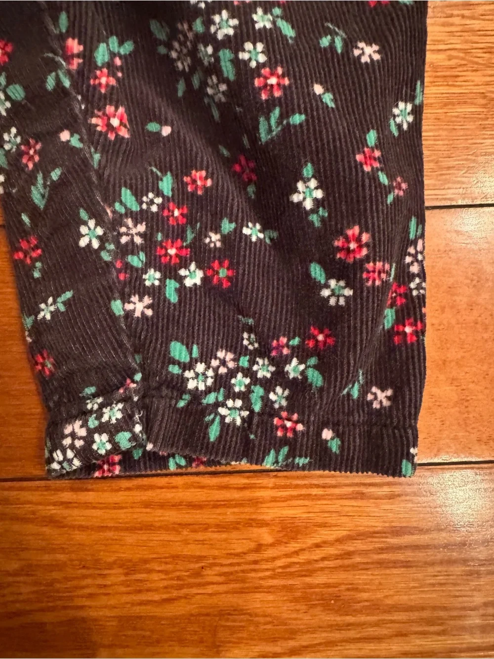 Vintage OshKosh B'gosh Floral Corduroy Overalls 3M EUC USA Made Era